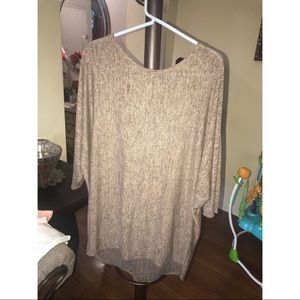 Brown oversized blouse